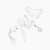 Sram Road Spare Shifter Clamp Kit For Red 2013 Ergodynamic Shifters (Pair) Spares & Accessories